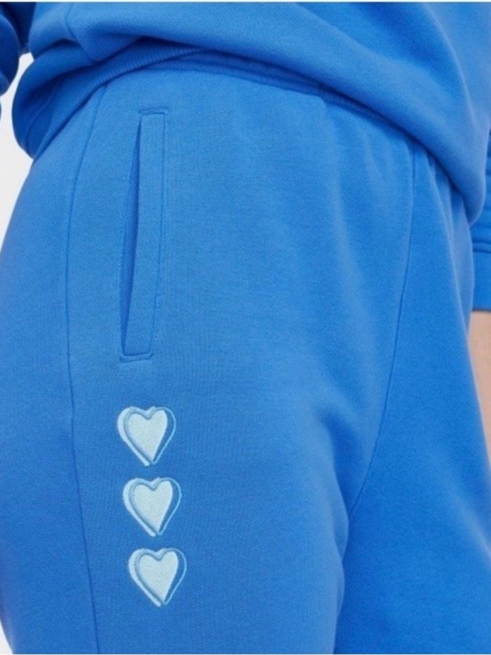 Roller Rabbit Target Sweatpants Blue Hearts Jogger Women Size XXS NWT - Picture 4 of 8